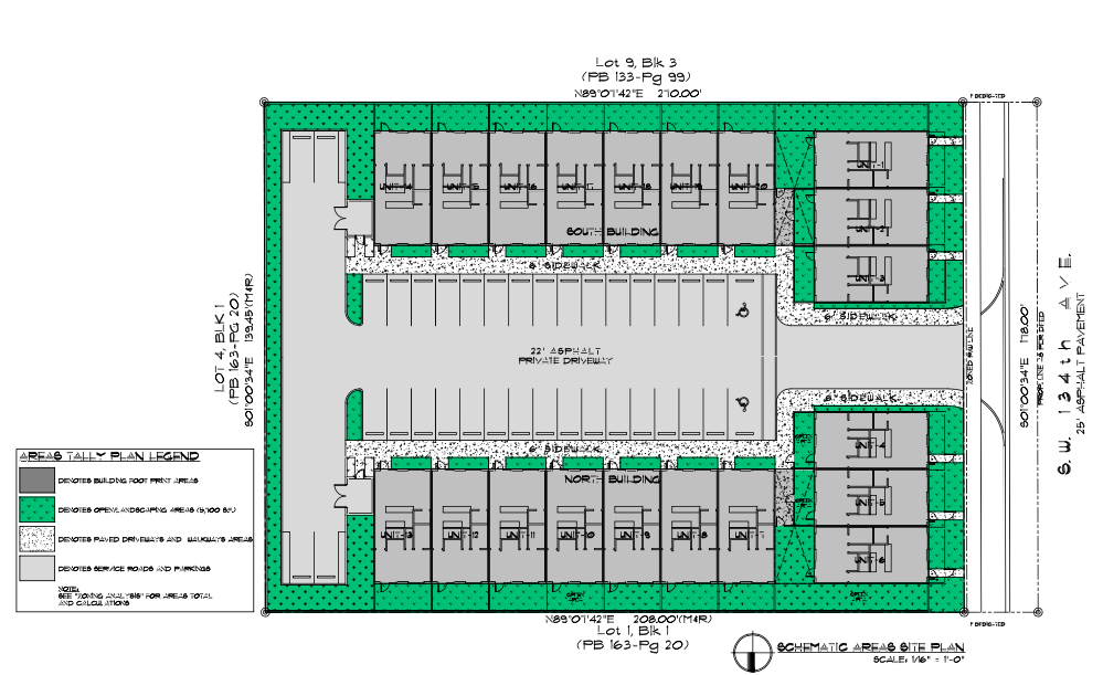 The complex's layout plans