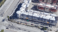Aerial view of multi-purpose complex