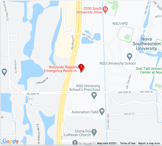 University Hospital on Google Maps