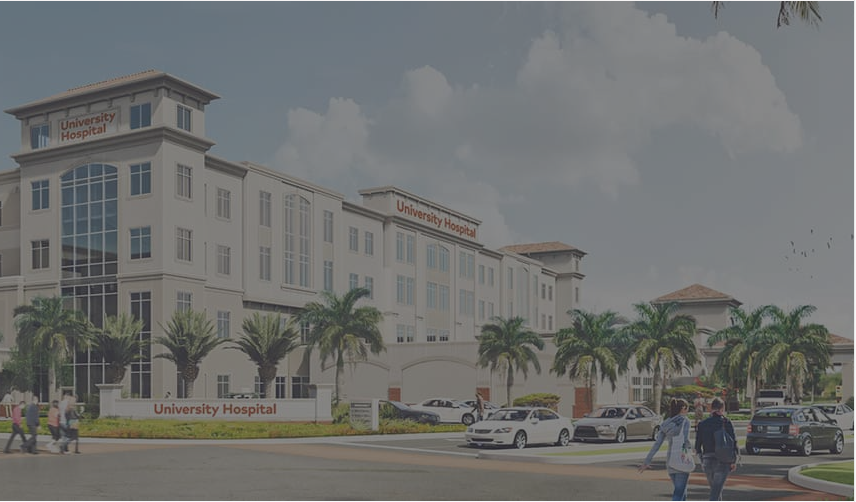 Conceptual rendering of University Hospital in Davie, FL