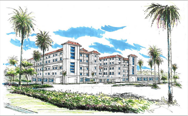 Conceptual rendering of University Hospital in Davie, FL