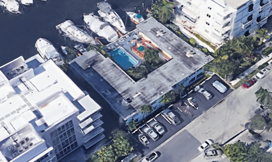 An aerial view of the development via Google Earth