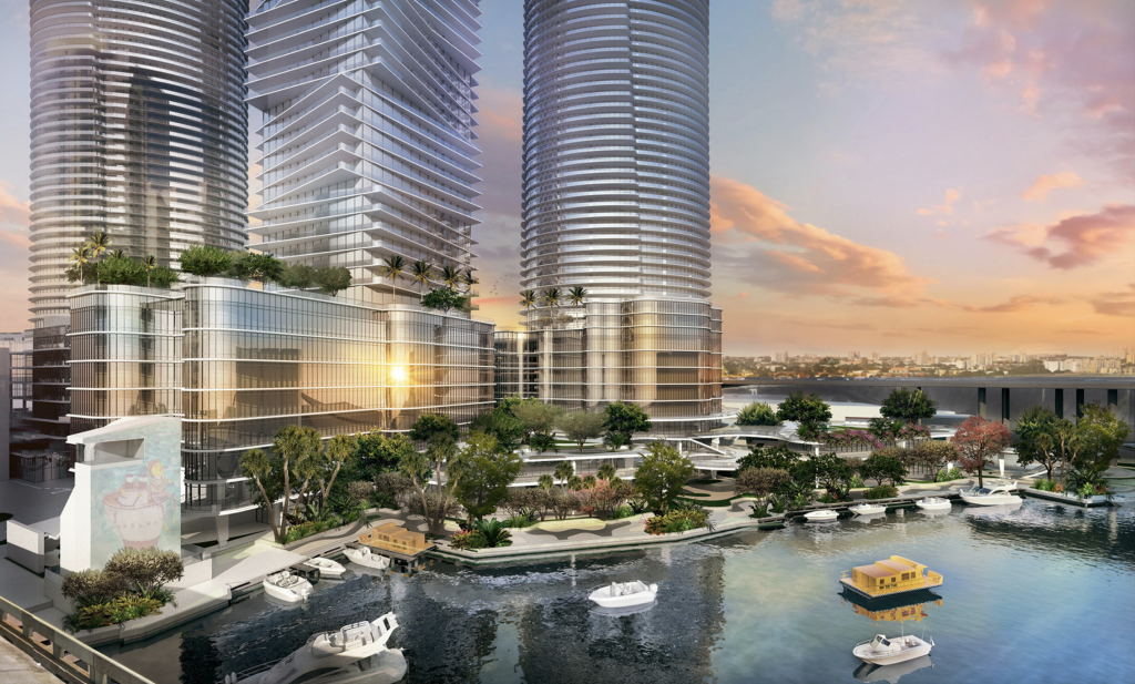 Miami River Development. Designed by Kobi Karp.