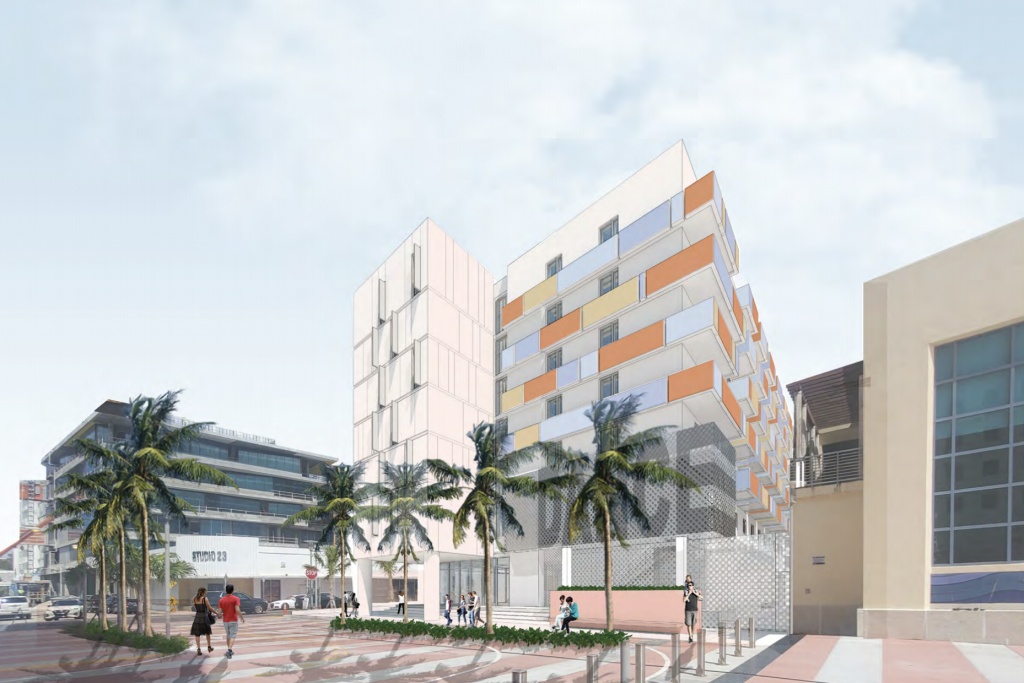 Renderings Revealed For Collins Park Artist Workforce Housing In Miami Beach Florida YIMBY