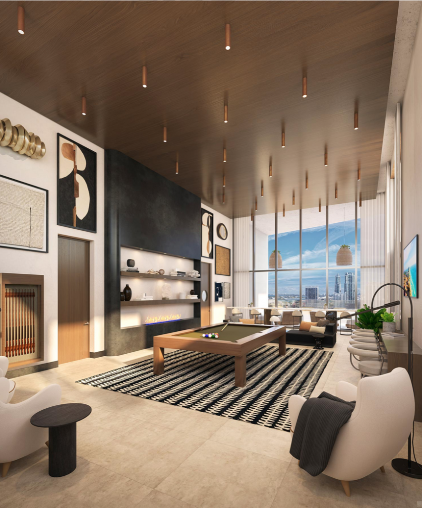 Interiors at The District. Designed by the Meshberg Group.