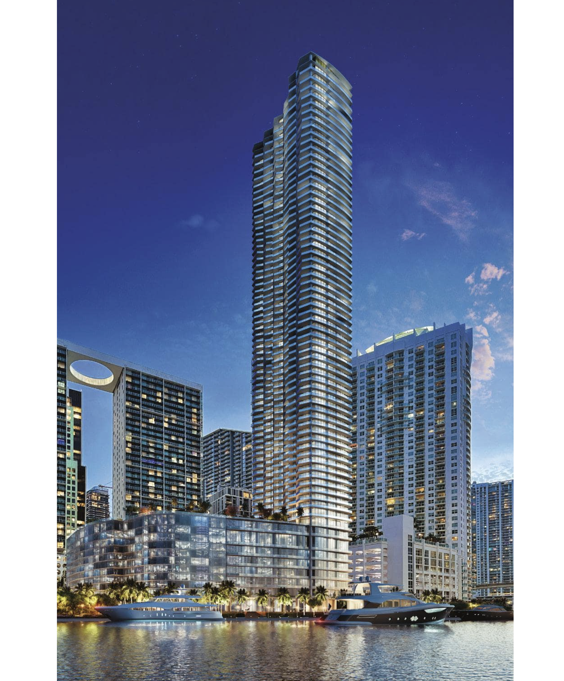 Baccarat Residences Brickell. Designed by Arquitectonica.