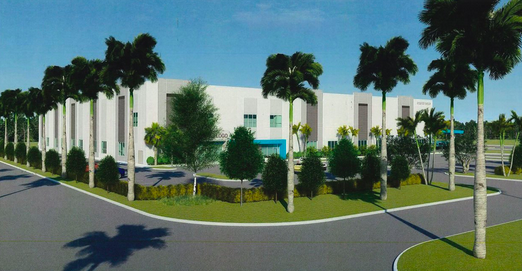 An artist's rendering of the other Amazon distribution center in Palm Beach County