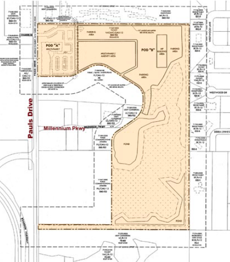 The layout for the complex 
