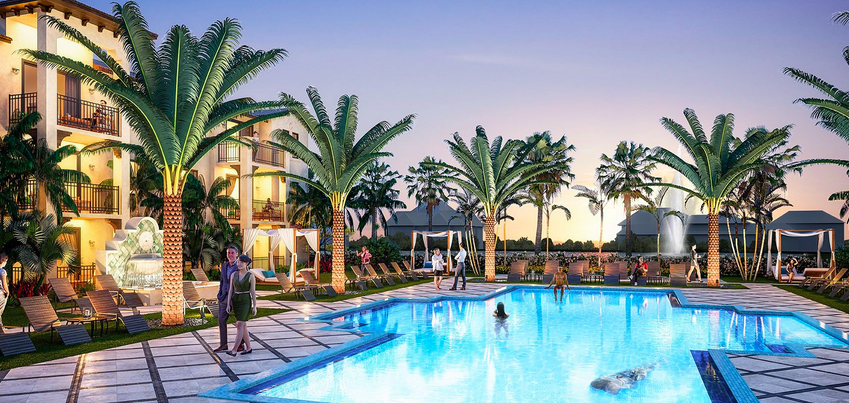 Vista Verde at Sunrise will feature a spa, swimming pool, and fitness center