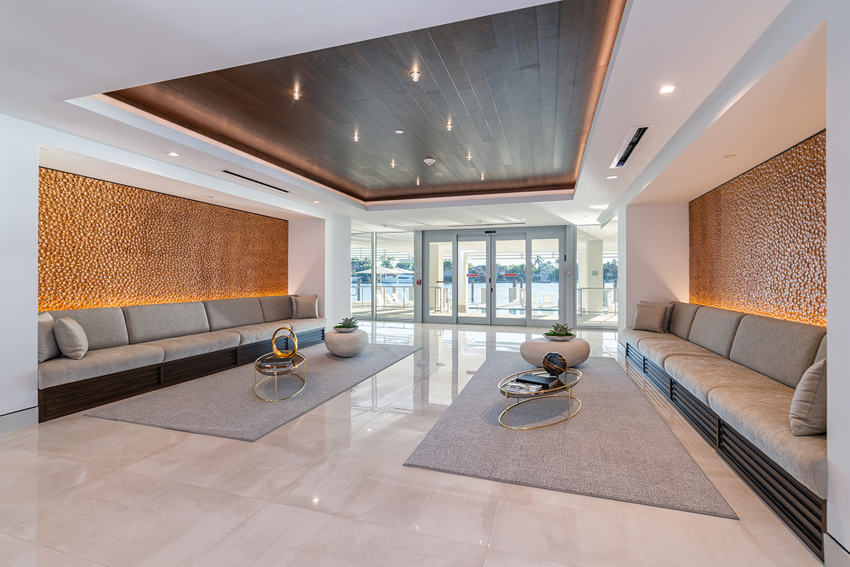Waterview Lobby. Interiors by Steven G.