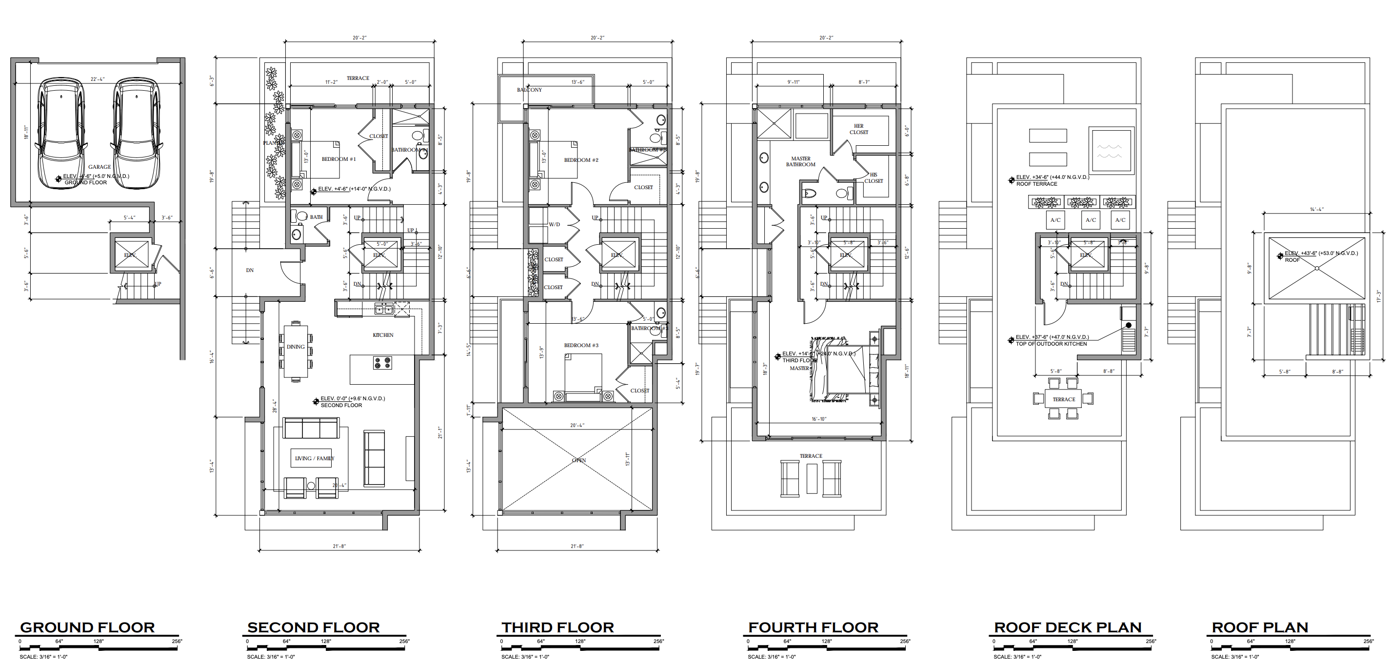 Unit C Floor Plan. Courtesy of DNB Design Group.