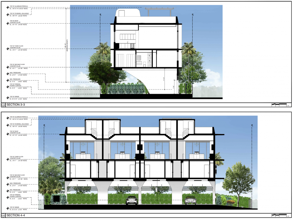 3-story Multifamily Fourplex Proposed For 800 84th Street In Miami 