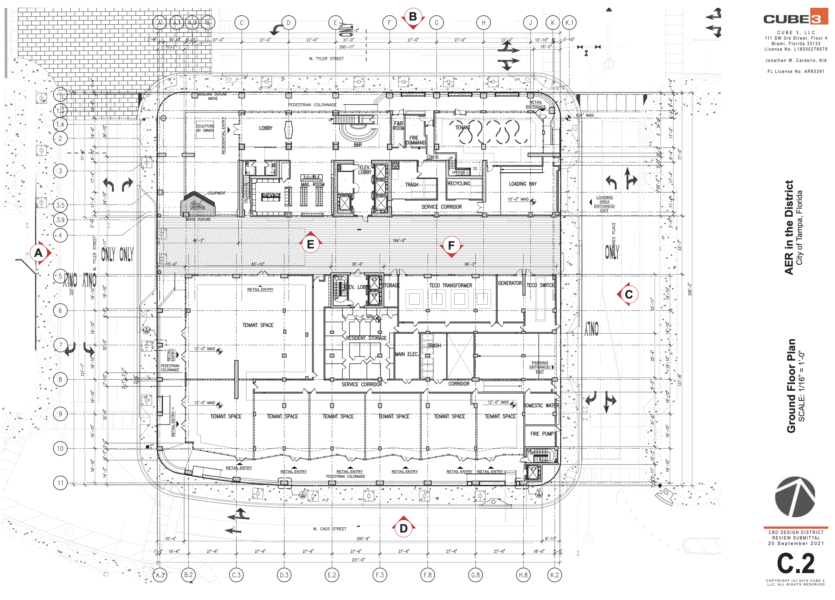 Ground Floor Plan. Courtesy of Cube 3.