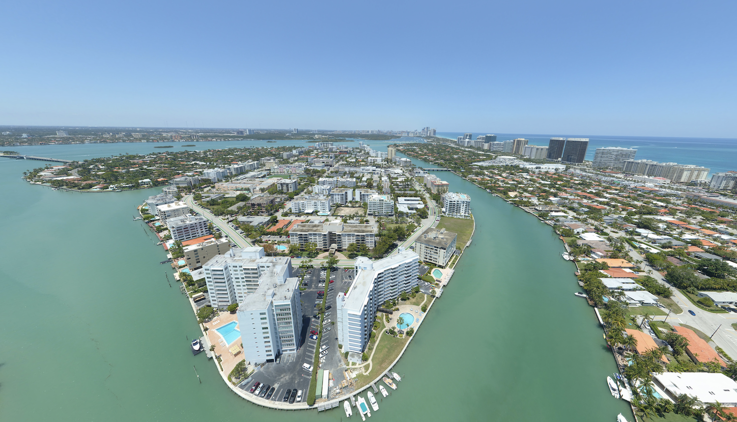 Aerial View of Bay Harbor Islands. Courtesy of Google Maps.