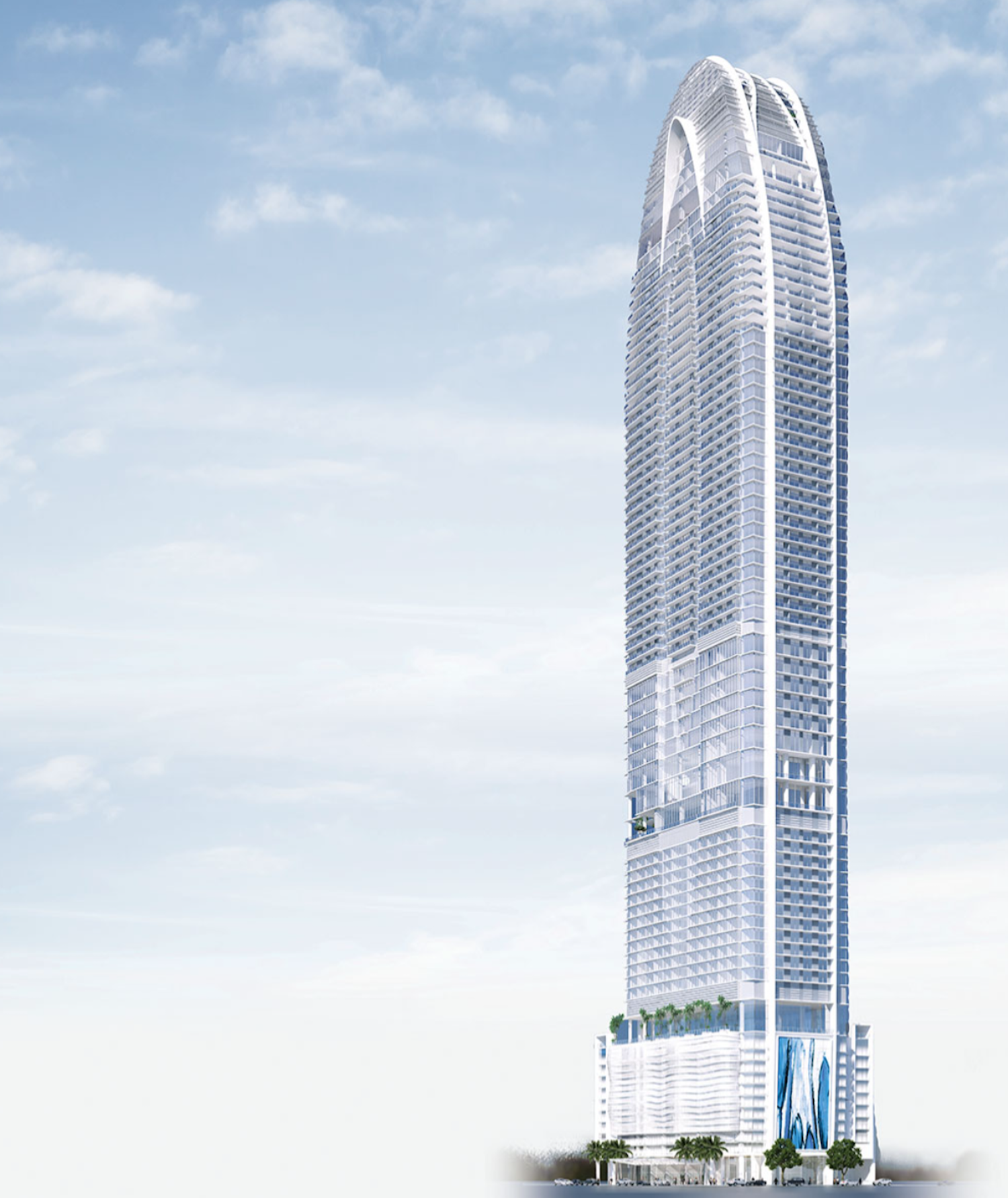 The Okan Tower. Designed by Behar Font & Partners.