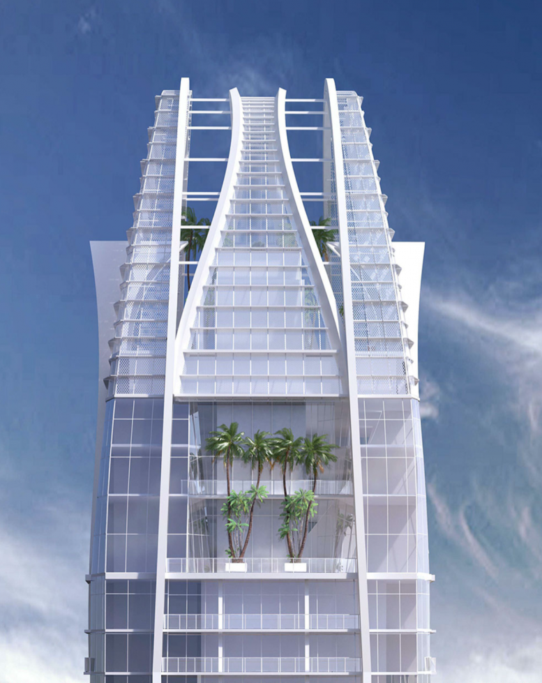 The Okan Tower. Designed by Behar Font & Partners.
