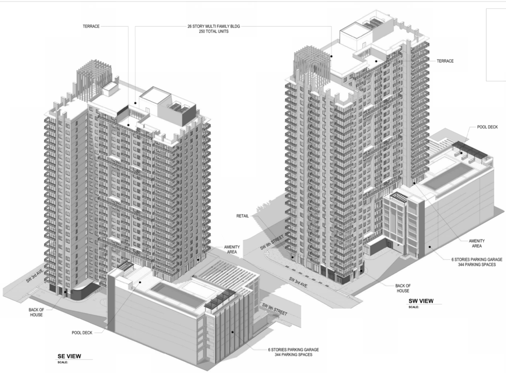 Grand Peaks Proposes 26-Story Residential Building At 901 SW 3rd Avenue ...