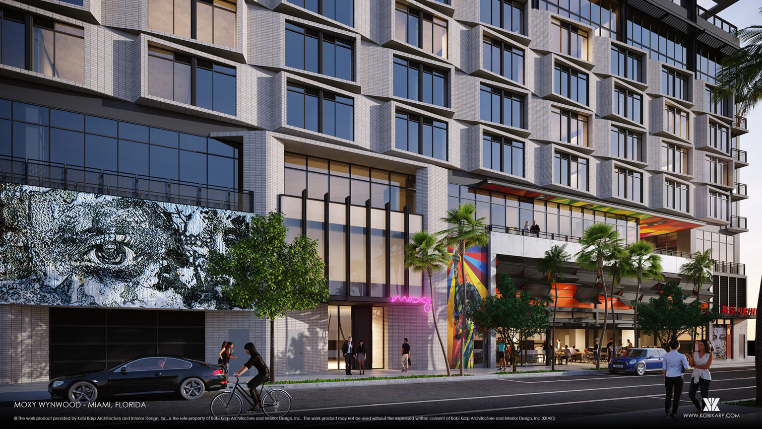 Construction Continues On Moxy Wynwood In Miami's Booming Wynwood Arts