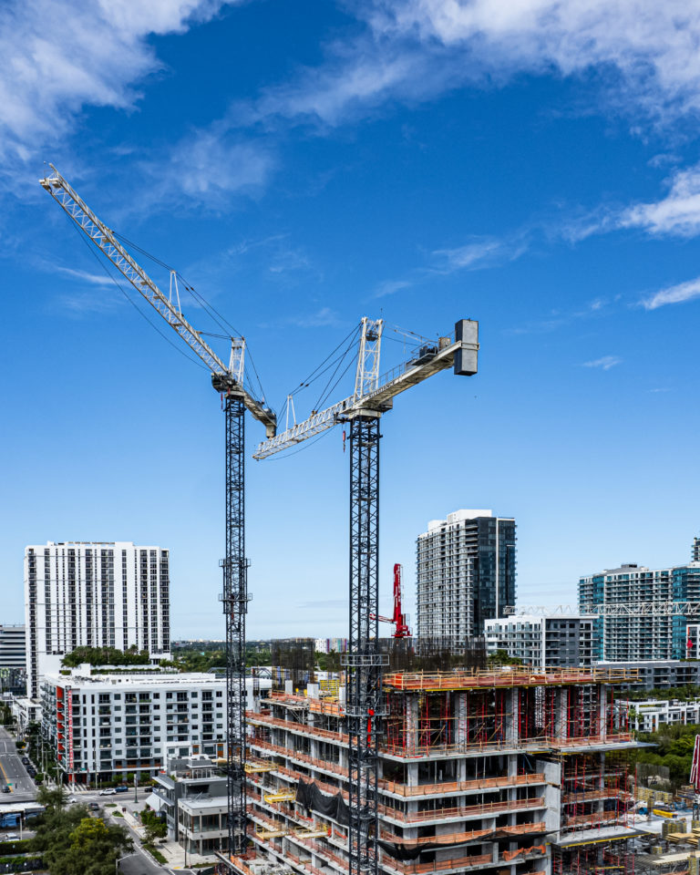 Construction Rises On First Phase Of Nema Miami At 2900 Biscayne