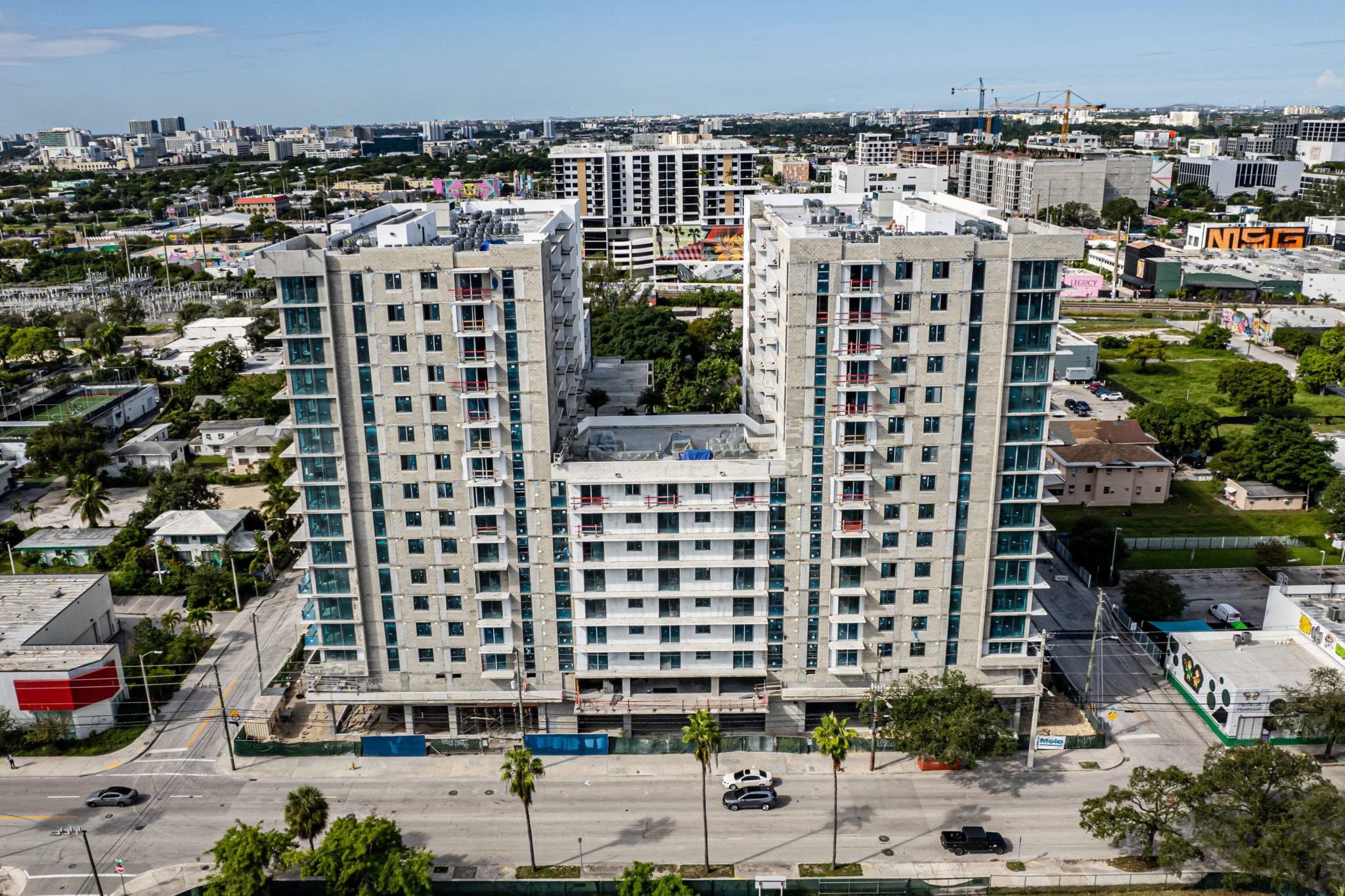 Exterior Work Progresses On URBAN22 At 2200 Northeast 2nd Avenue In