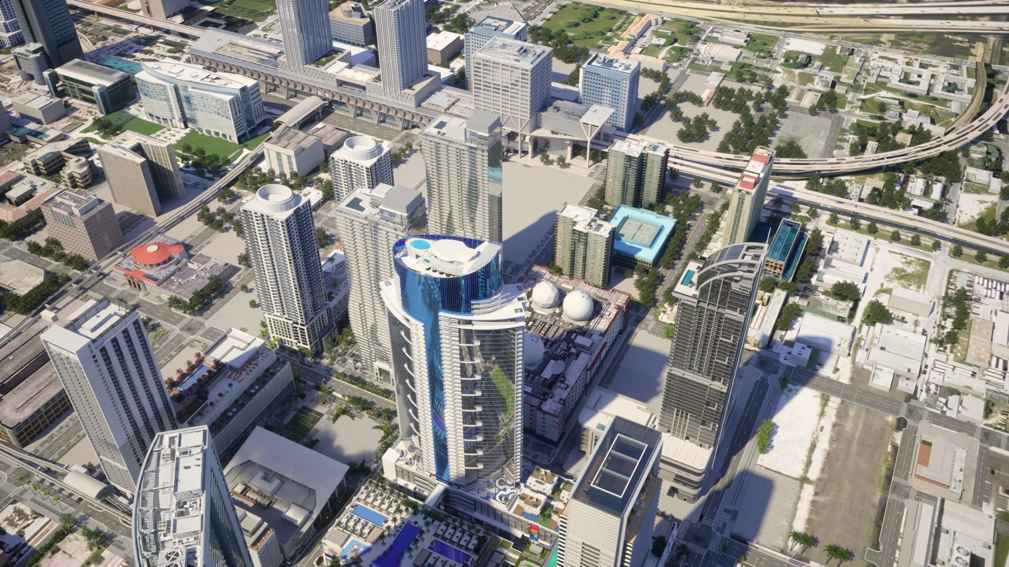 Museum Of Ice Cream To Open Permanent Location At Miami Worldcenter In   Miami Worldcenter Aerial View 2023 C Miami Worldcenter Associates 2048x1152 