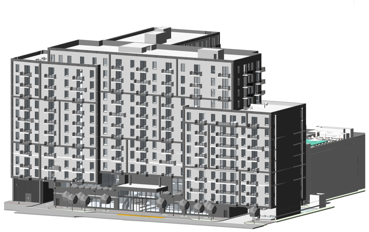Plans Filed For 12Story Multifamily Project Designed By ODP Architects