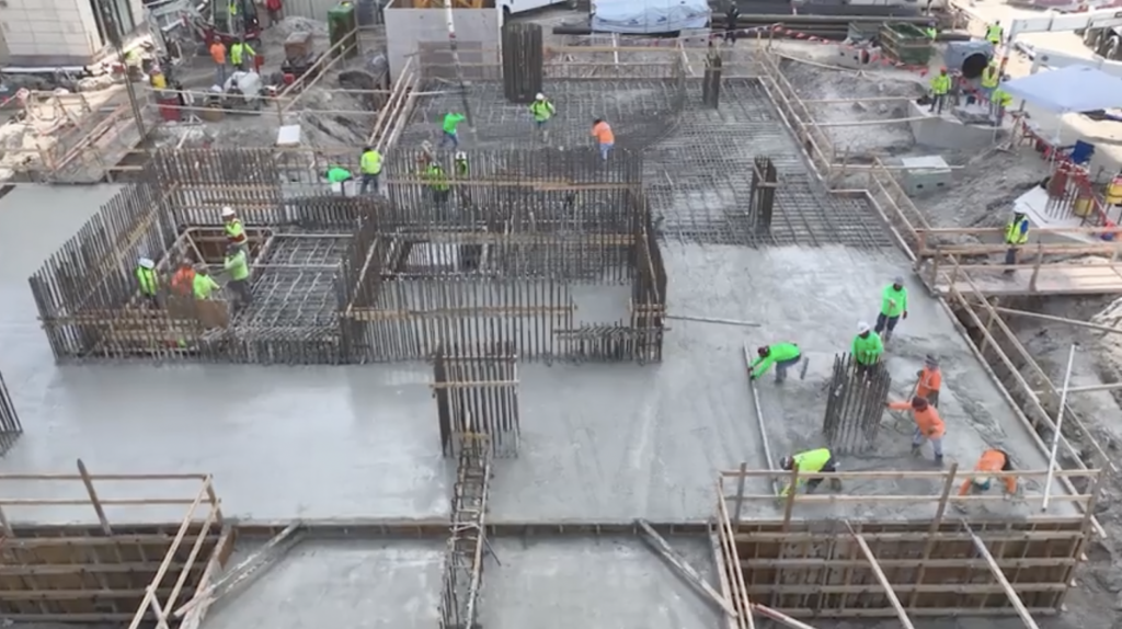 Mat Foundation Pour Complete For 42-Story Art House At 235 1st Avenue ...