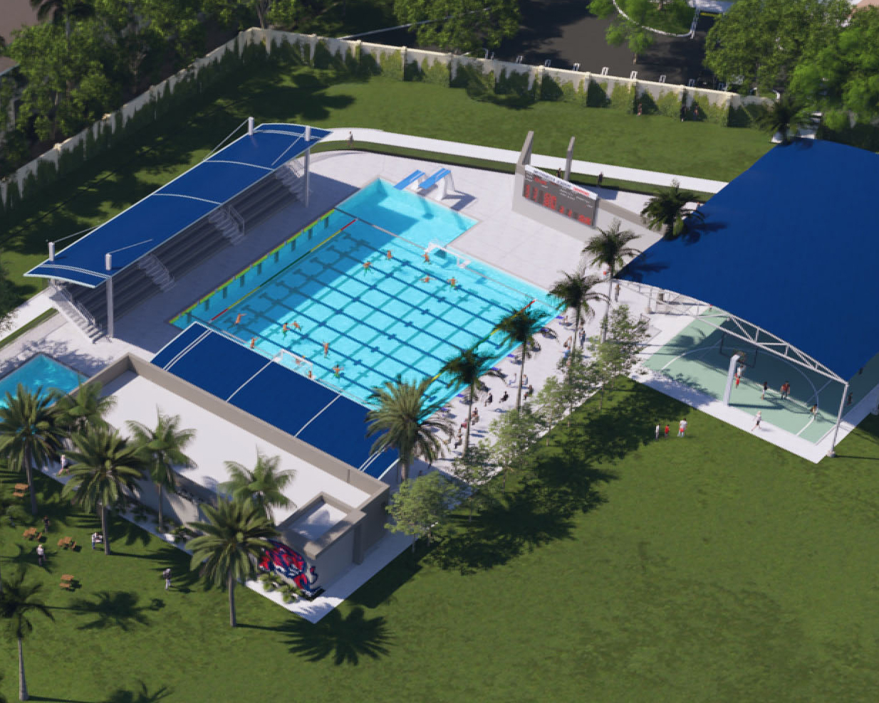 Construction Underway On New Aquatic Complex At Westminster Academy In Fort Lauderdale - Florida YIMBY