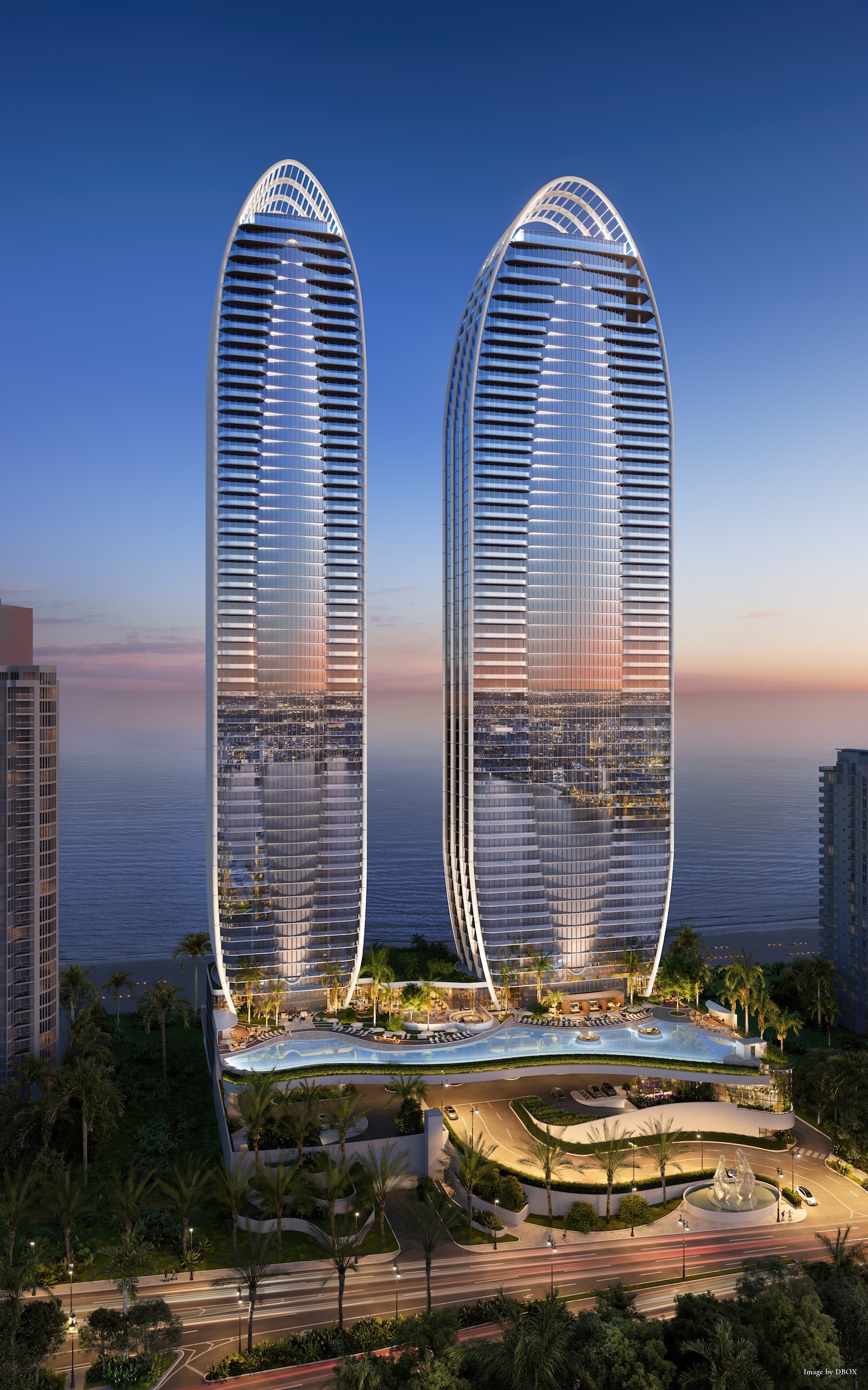 Foundation Work Completed for South Tower of The St. Regis Residences, Sunny Isles Beach at 18801 Collins Avenue